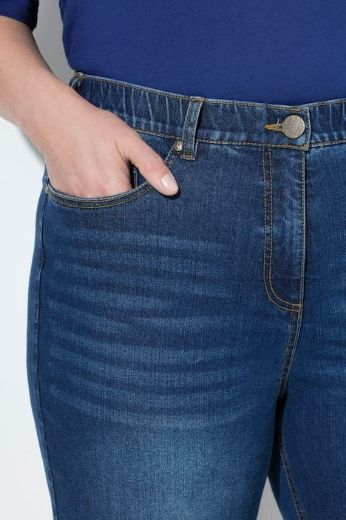 Plus size veliki brojevi Traperice povišenog struka za punije