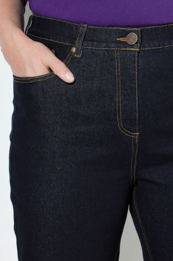 Plus size veliki brojevi Traperice povišenog struka za punije