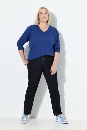 Plus size veliki brojevi Traperice širih nogavica za punije
