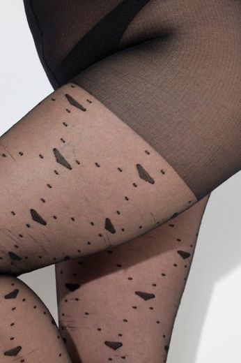 Plus size veliki brojevi Najlonke s motivom srca za punije