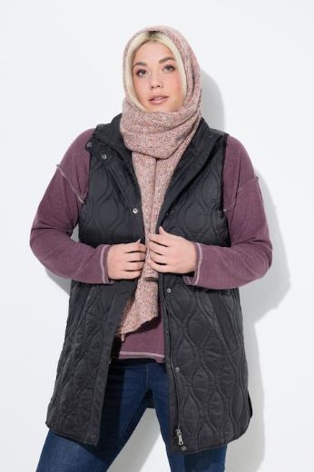 Plus size veliki brojevi Prsluk prošiveni dužeg kroja za punije