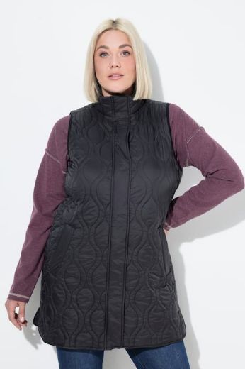 Plus size veliki brojevi Prsluk prošiveni dužeg kroja za punije