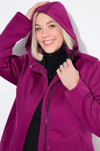 Plus size veliki brojevi Jakna vodoodbojna s odvojivom kapuljačom za punije