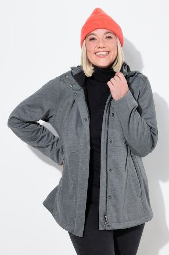Plus size veliki brojevi Jakna vodoodbojna s odvojivom kapuljačom za punije