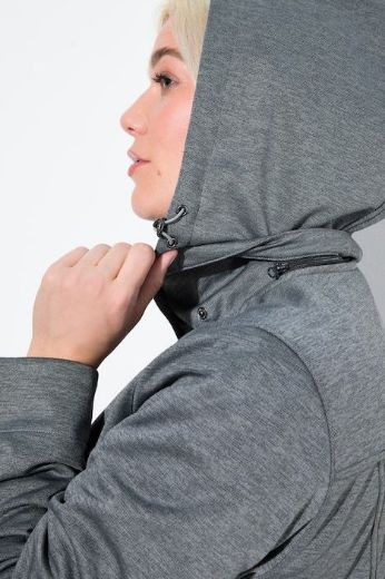 Plus size veliki brojevi Jakna vodoodbojna s odvojivom kapuljačom za punije