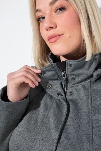 Plus size veliki brojevi Jakna vodoodbojna s odvojivom kapuljačom za punije