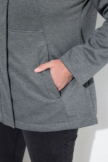 Plus size veliki brojevi Jakna vodoodbojna s odvojivom kapuljačom za punije