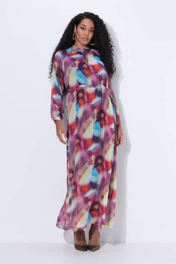 Plus size veliki brojevi Haljina maxi dugih rukava za punije
