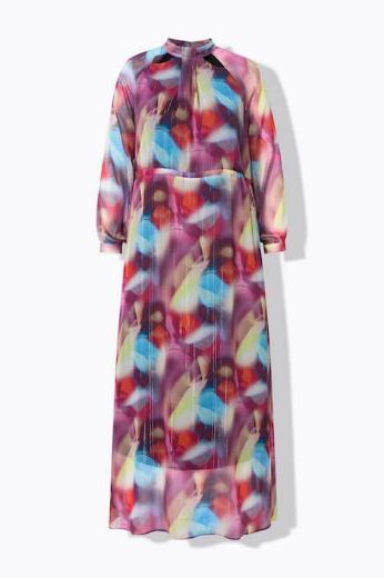 Plus size veliki brojevi Haljina maxi dugih rukava za punije