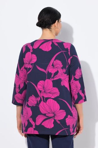 Plus size veliki brojevi Majica cvjetnog printa za punije