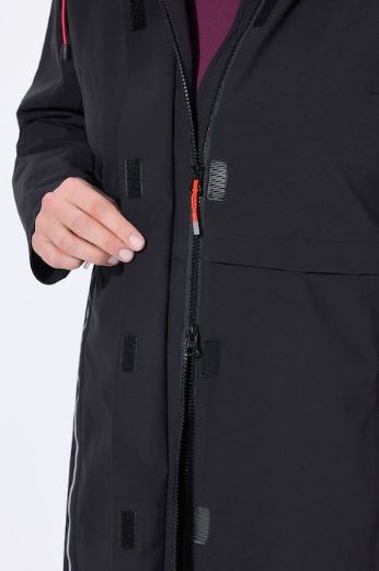 Plus size veliki brojevi Jakna funkcionalna s kapuljačom dužeg kroja za punije