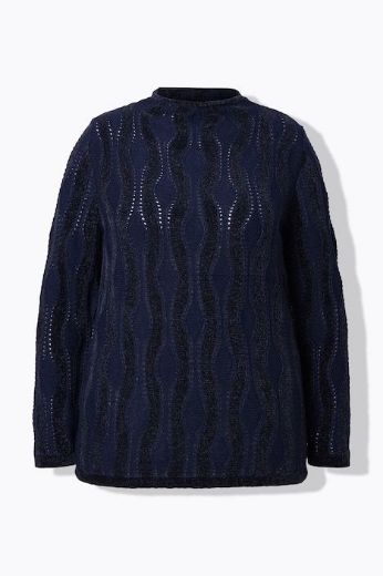 Plus size veliki brojevi Pulover dugih rukava V ovratnika za punije