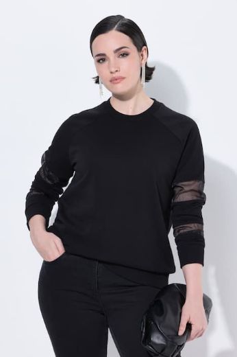 Plus size veliki brojevi Majica dugih rukava okruglog ovratnika za punije