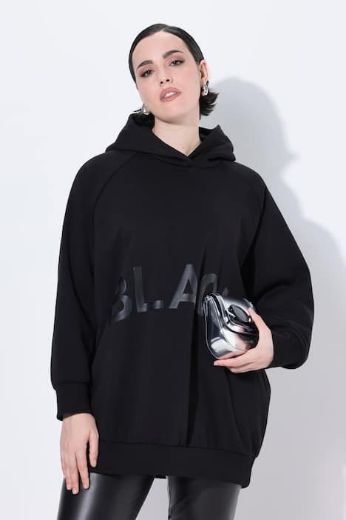 Plus size veliki brojevi Majica dugih rukava s kapuljačom šireg kroja za punije