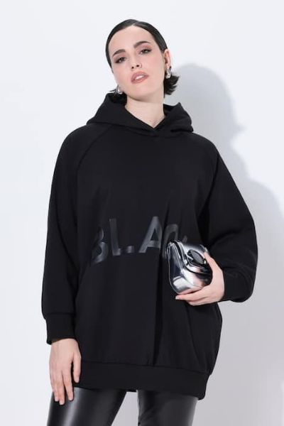 Veliki brojevi Majica dugih rukava s kapuljačom šireg kroja moda za punije