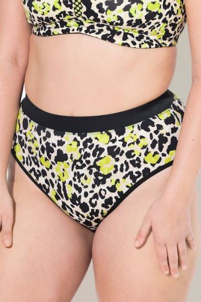 Veliki brojevi Gaćice midi s leopard uzorkom moda za punije