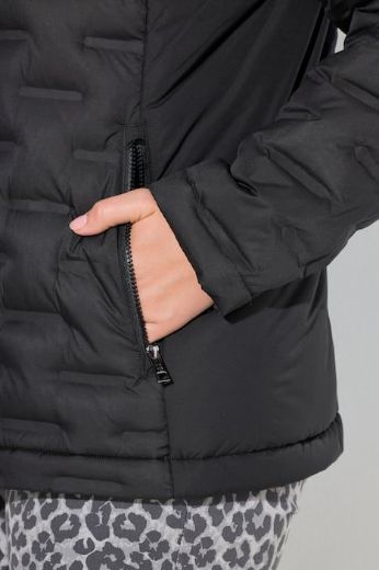 Plus size veliki brojevi Jakna prošivena s kapuljačom za punije
