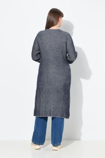 Plus size veliki brojevi Kardigan dugih rukava dužeg kroja za punije