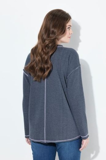Plus size veliki brojevi Majica dugih rukava V ovratnika za punije
