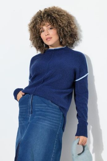 Plus size veliki brojevi Pulover dugih rukava šireg kroja za punije