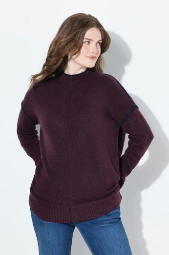 Plus size veliki brojevi Pulover dugih rukava šireg kroja za punije