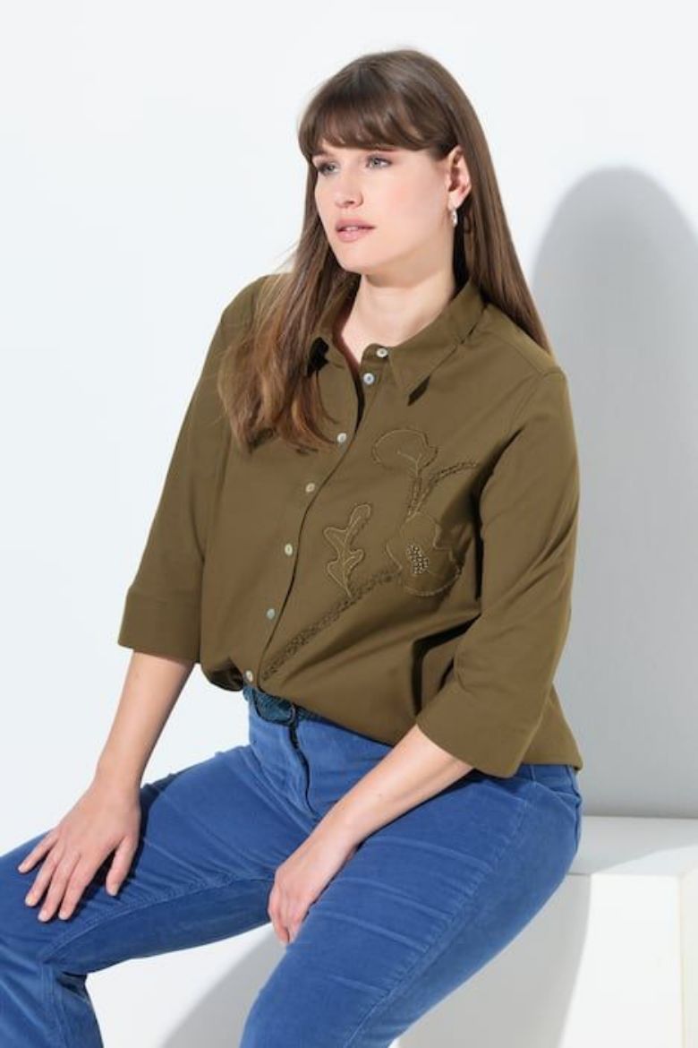 Plus size veliki brojevi Košulja 3/4 rukava za punije