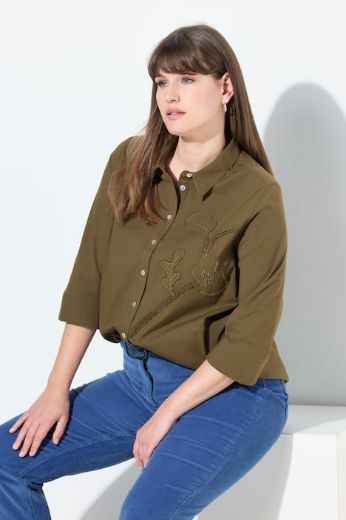 Plus size veliki brojevi Košulja 3/4 rukava za punije