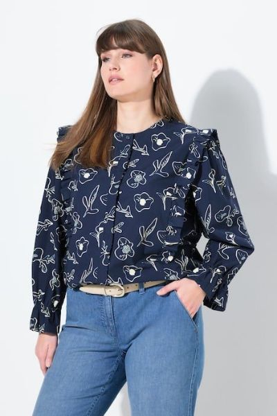 Veliki brojevi Bluza dugih rukava A kroja moda za punije