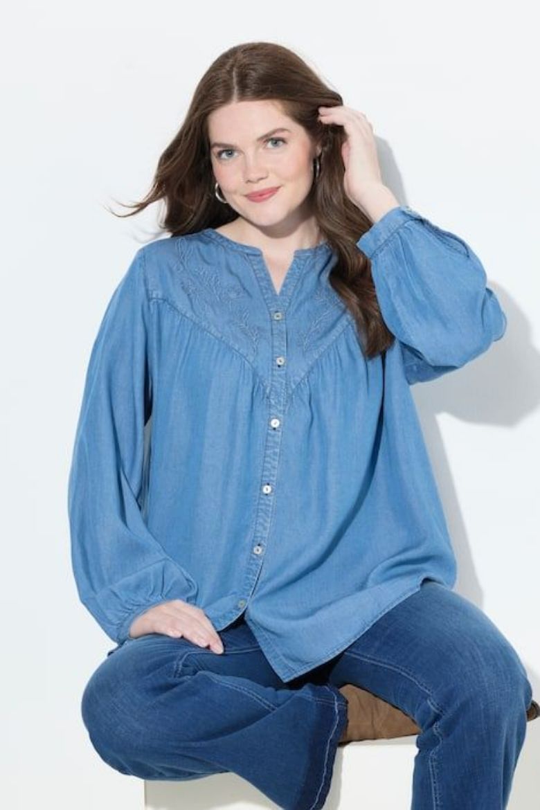 Plus size veliki brojevi Bluza dugih rukava A kroja za punije