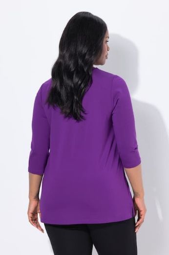 Plus size veliki brojevi Majica 3/4 rukava A kroja za punije