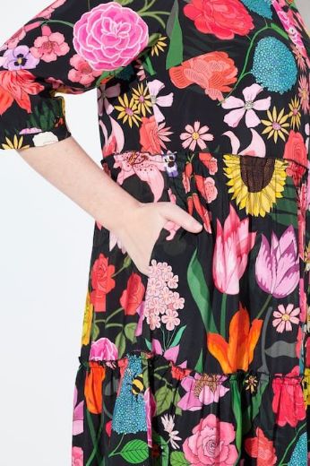 Plus size veliki brojevi Haljina maxi na volane za punije