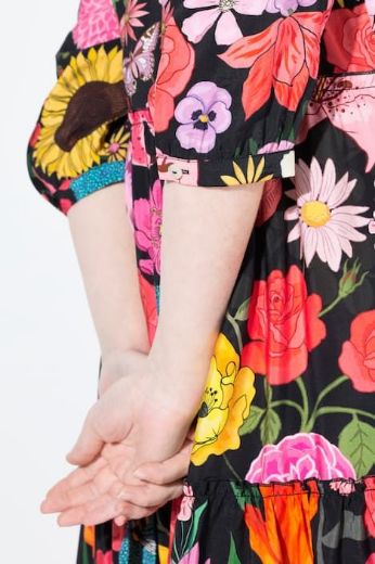 Plus size veliki brojevi Haljina maxi na volane za punije