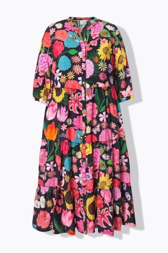 Plus size veliki brojevi Haljina maxi na volane za punije