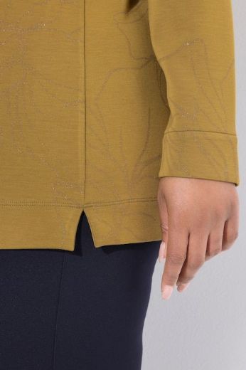 Plus size veliki brojevi Majica dugih rukava povišenog ovratnika za punije