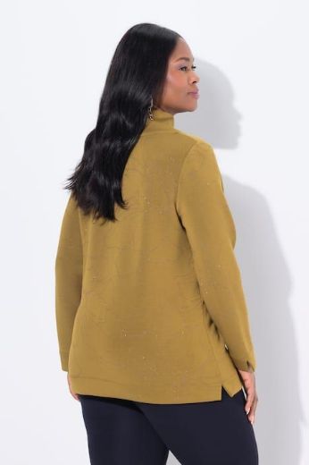 Plus size veliki brojevi Majica dugih rukava povišenog ovratnika za punije