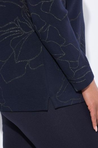 Plus size veliki brojevi Majica dugih rukava povišenog ovratnika za punije