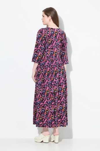 Plus size veliki brojevi Haljina maxi 3/4 rukava za punije
