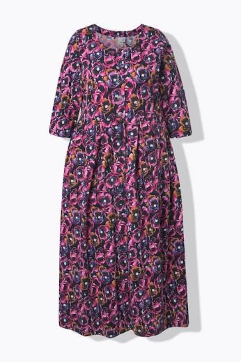 Plus size veliki brojevi Haljina maxi 3/4 rukava za punije