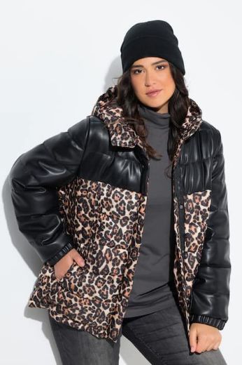 Plus size veliki brojevi Jakna s leopard uzorkom za punije