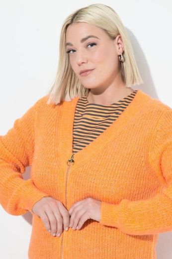 Plus size veliki brojevi Kardigan s patentnim zatvaračem za punije