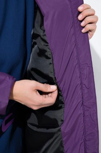 Plus size veliki brojevi Jakna prošivena dužeg A kroja za punije