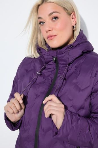 Plus size veliki brojevi Jakna prošivena dužeg A kroja za punije