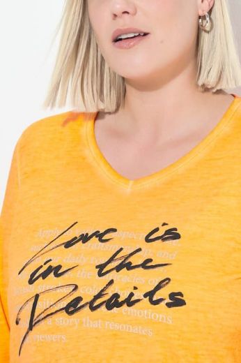Plus size veliki brojevi Majica 3/4 rukava V ovratnika za punije