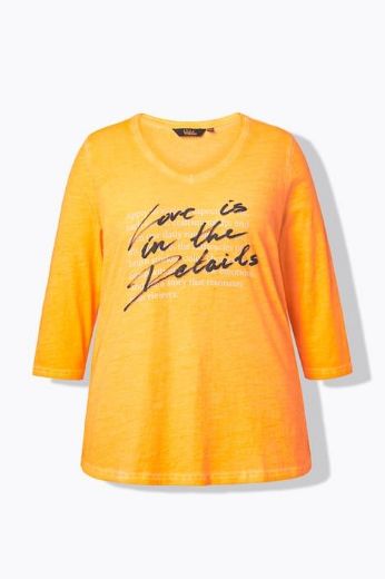 Plus size veliki brojevi Majica 3/4 rukava V ovratnika za punije