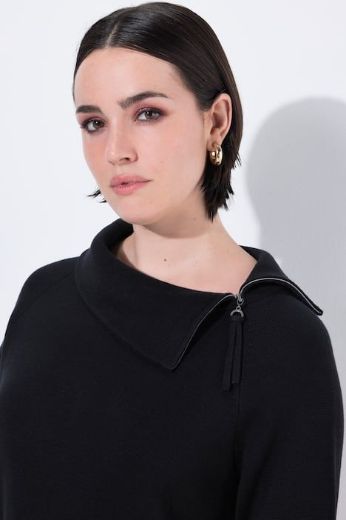 Plus size veliki brojevi Pulover dugih rukava povišenog ovratnika za punije