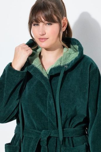 Plus size veliki brojevi Ogrtač s kapuljačom za punije