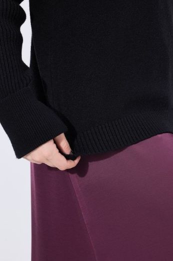 Plus size veliki brojevi Pulover dugih rukava povišenog ovratnika za punije