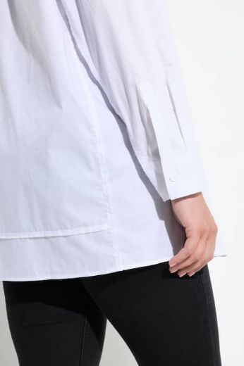 Plus size veliki brojevi Košulja dugih rukava šireg kroja za punije