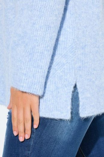 Plus size veliki brojevi Pulover dugih rukava V ovratnika za punije