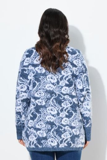 Plus size veliki brojevi Kardigan dugih rukava otvorenog kroja za punije